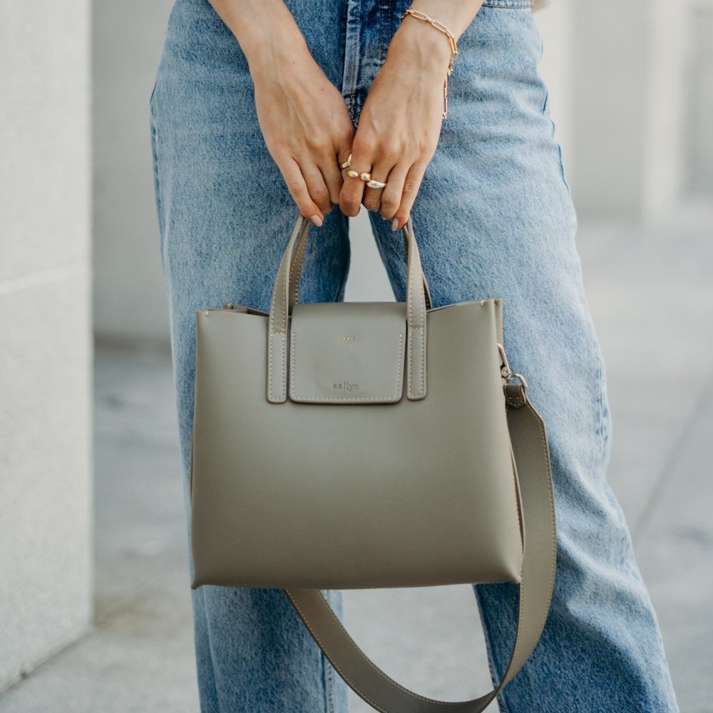 😍The Stella Genuine Leather Satchel Bag - Moss - Picture 3 of 14